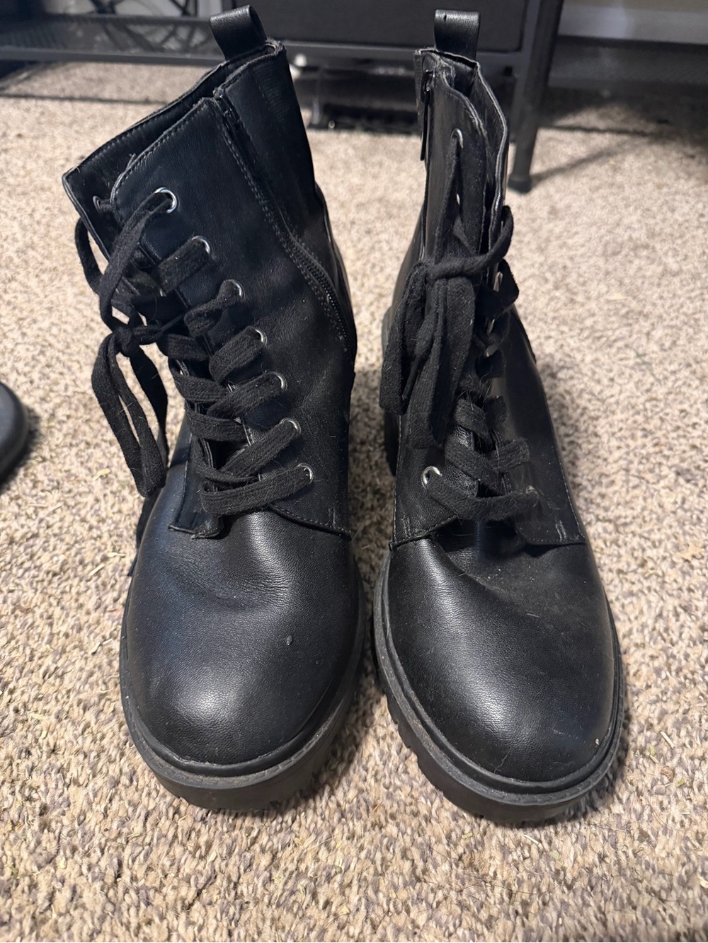 Torrid Chunky Lace-Up Heeled Bootie (11WW)